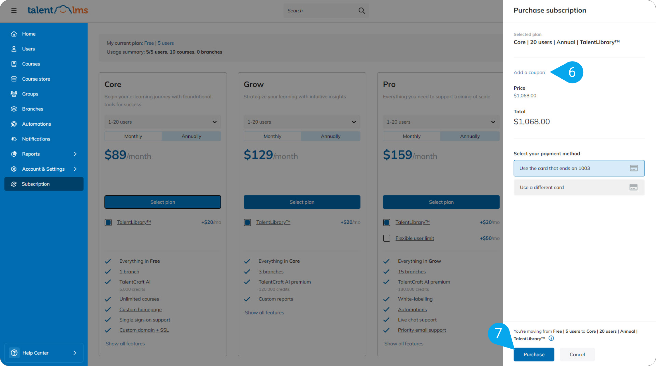 How to access TalentLibrary™ – TalentLMS Support - Help Center
