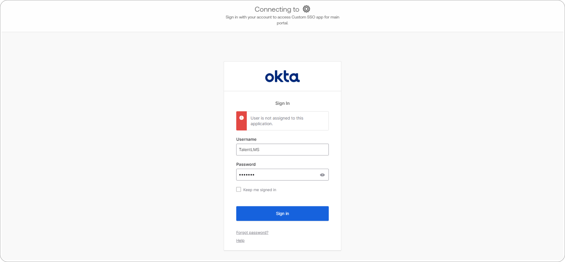 User is not assigned to this application..png