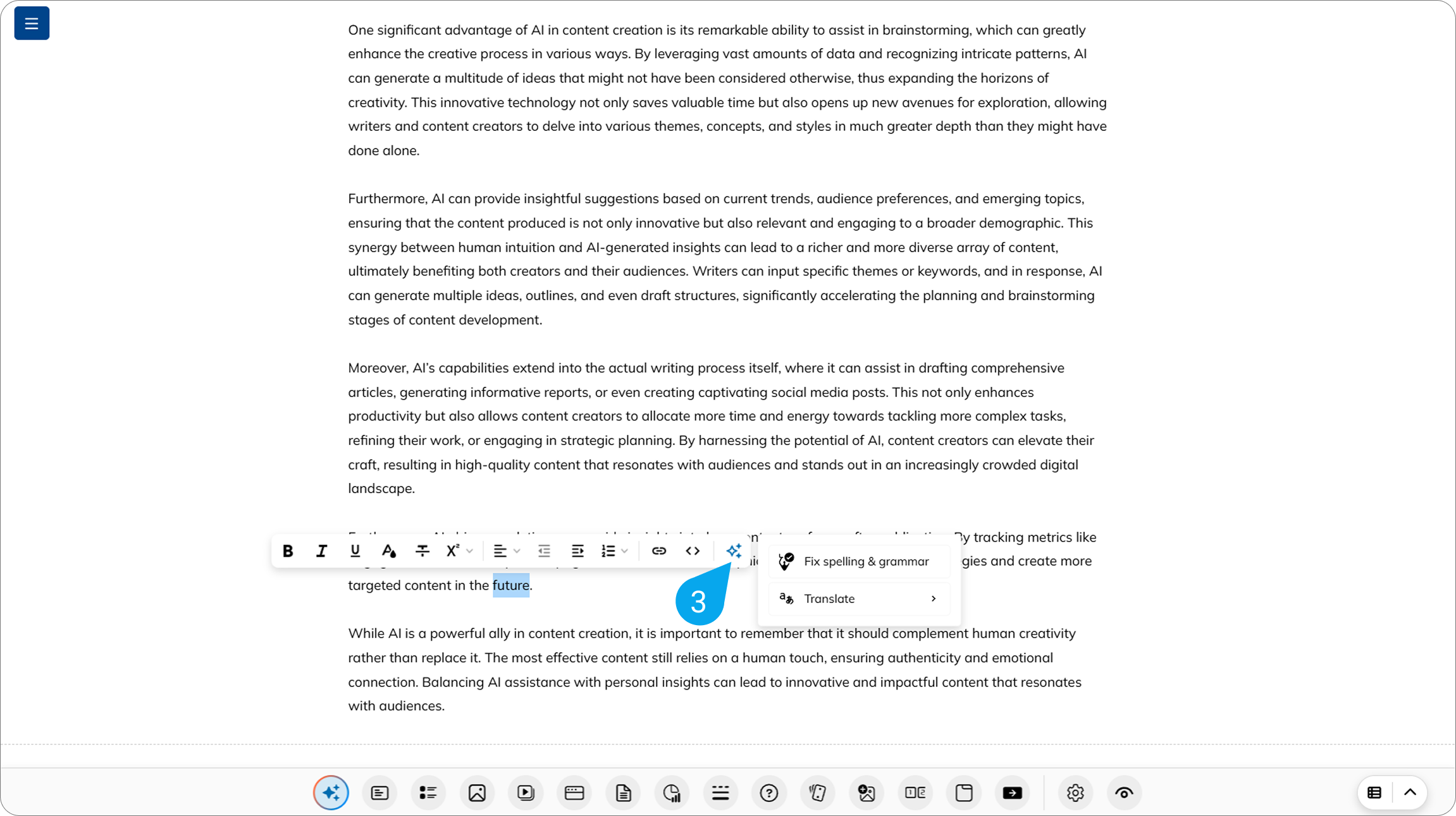 How to improve text using AI in TalentCraft3.png