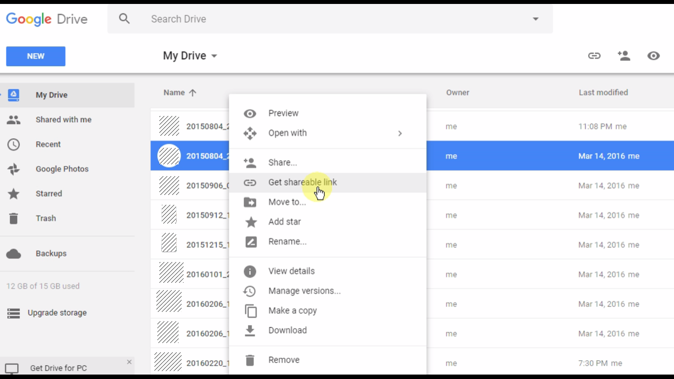 how to import files from google drive