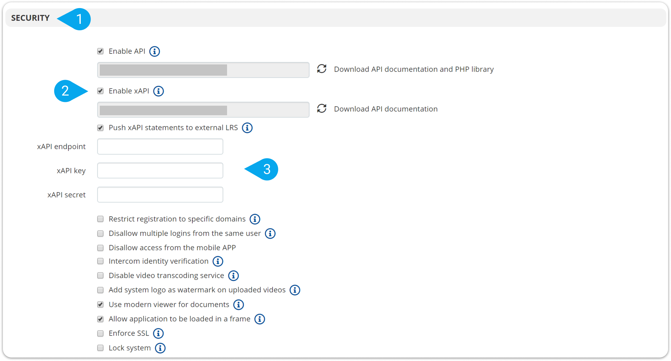 How to integrate my TalentLMS portal with an external LRS in the Legacy