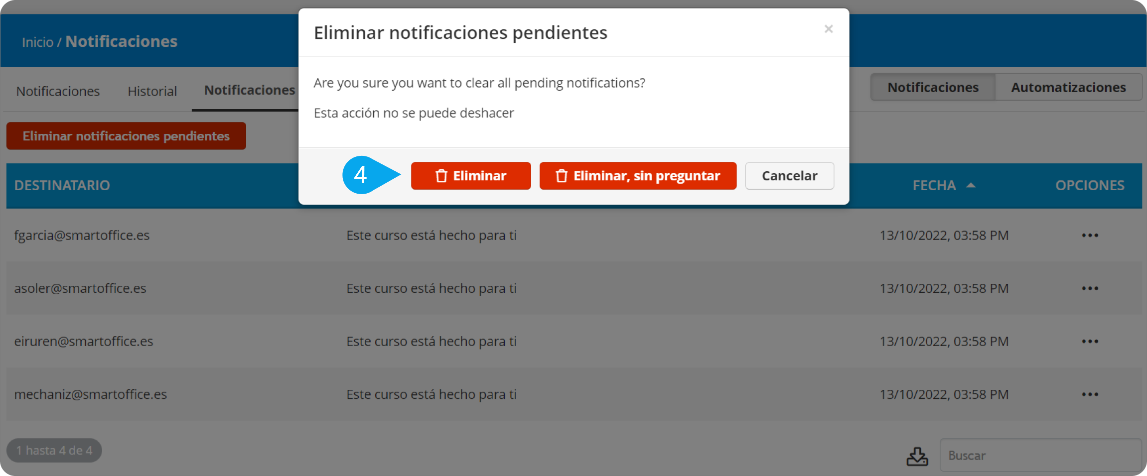 Cómo Eliminar Masivamente Las Notificaciones Pendientes Talentlms Support Centro De Conocimiento 2171